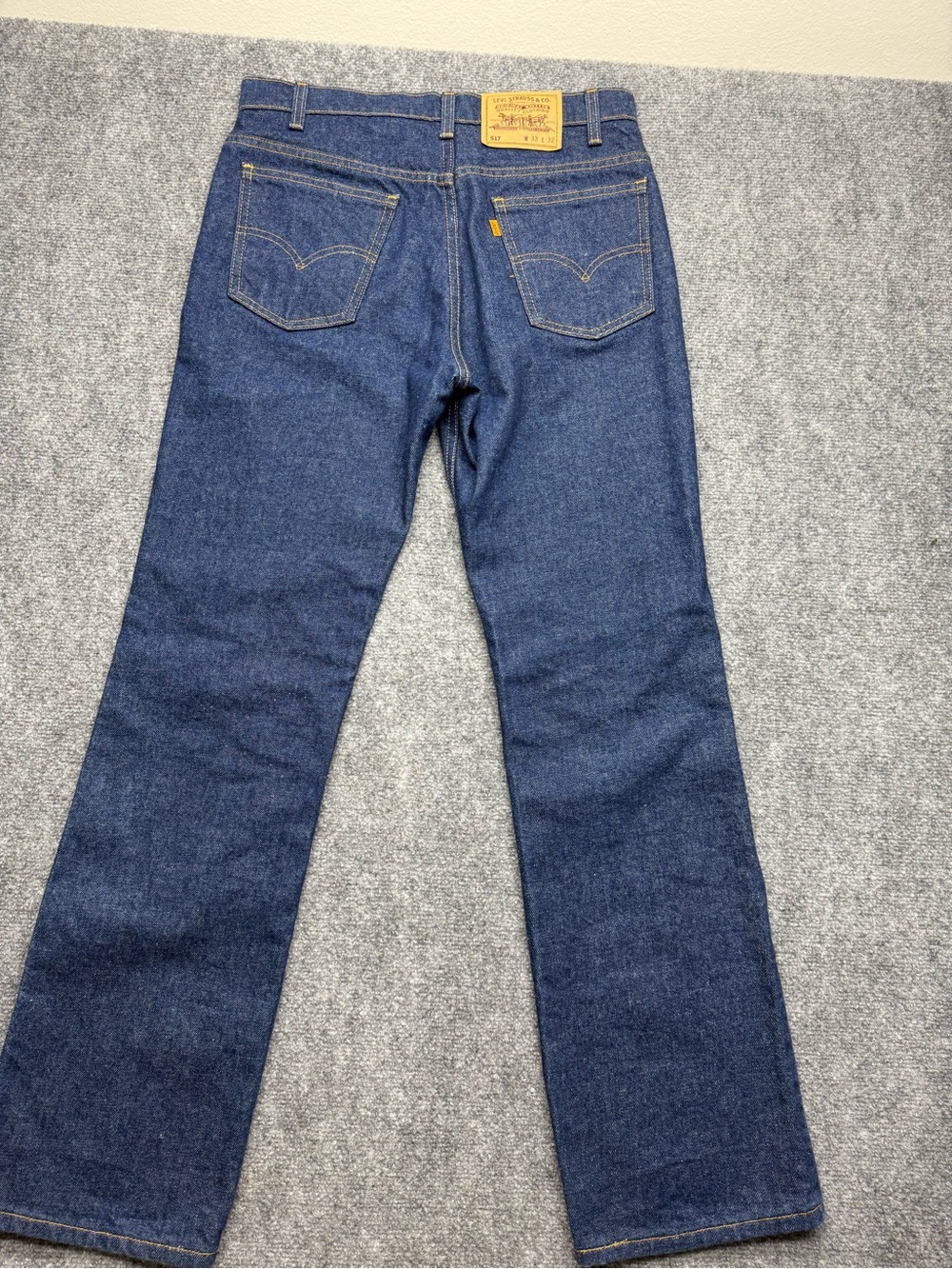 Vintage Levi’s 517 Deadstock Men's 33 Dark Blue Straight-Leg Jeans NWOT